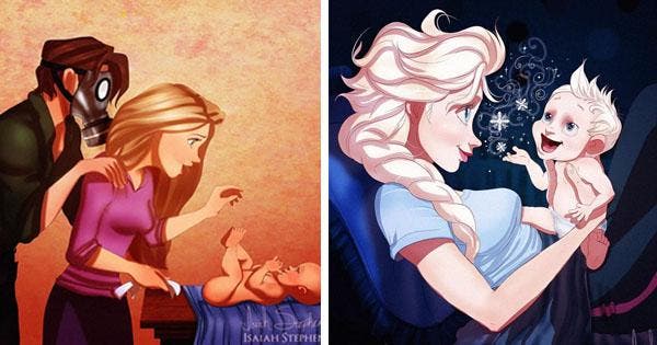 10 Disney Princesses Imagined As Moms And Moms To Be Which Ones Are The Most Adorable 3865
