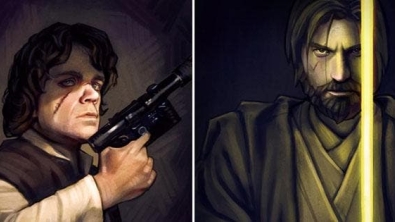 Illustration : "When 6 characters from “Game of Thrones” become Star Wars heroes!"