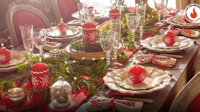 Illustration : "19 decorating ideas for your Christmas table!"