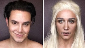 Illustration : "This guy makes himself up look like 7 different “Game of Thrones” characters!"