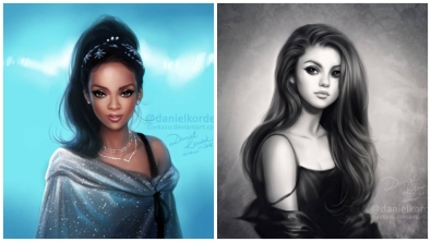 Illustration : What would some celebrities look like if they were Disney characters?