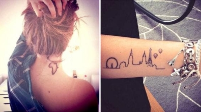 Illustration : "14 tattoo ideas for people who love to travel!"