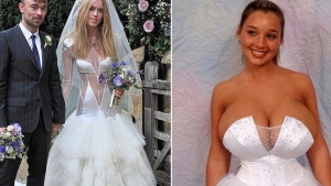 Illustration : "Which of these 14 original wedding dresses is the most vile?"