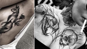 Illustration : "21 tattoo ideas made to appear imperfect but that are actually quite beautiful!"