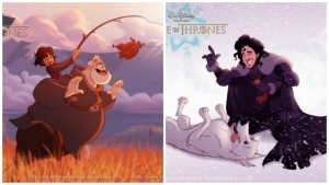 Illustration : "What if “Game of Thrones” was combined with Disney? 11 illustrations for you to check out!"