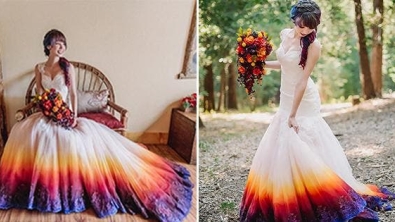 Illustration : 15 gorgeous and original wedding dresses personalized with an airbrush!