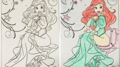 Illustration : "30 kids' coloring books hijacked by adults with hilarious results"