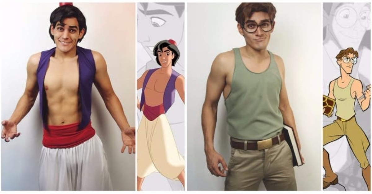 A cosplay pro who seamlessly transformed himself into Disney heroes