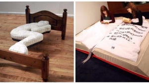 Illustration : "14 cool bed designs guaranteed to make you sleep like a baby"