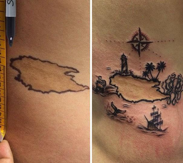 Illustration de l'article : 14 tattoos that turned a birthmark into a work of art