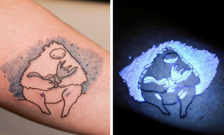 dark to light tattoo